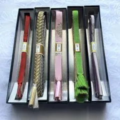 素敵な帯締め　5点セット ①