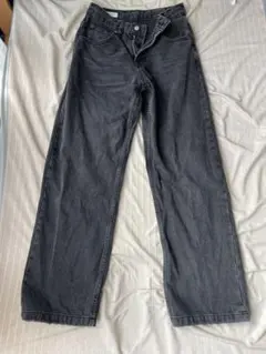 ZARA ダークグレー ストレートデニム