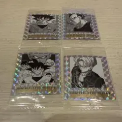 ドラゴンボール 40周年記念 ウエハース ホログラムシール 4枚セット