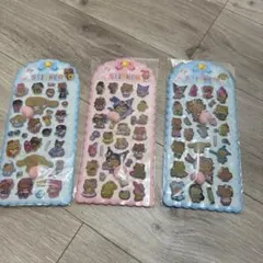 日焼けキティー　サンリオ　ギャル　おしりシール3枚セット　クロミ　シナモン