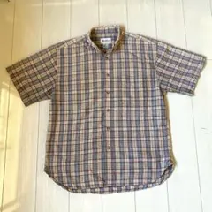 90s Eddie Bauer 半袖チェックシャツ 白タグのサムネイル