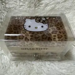 HELLO KITTY ヒョウ柄 小物入れ ギャル キティ サンリオ 収納ケース