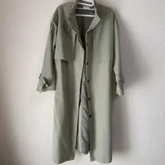 ライトグリーン トレンチコート カーキ