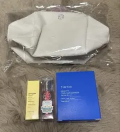 新品未開封　TIRTIR 4点セット　クッションファンデ リップ×2 ポーチ
