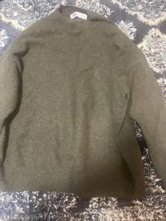 ZARA オリーブグリーン 長袖セーター S