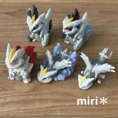 ★レア★ポケモン 指人形　 キュレム・ホワイトキュレム・ブラックキュレム 5体
