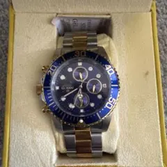 Invicta クロノグラフ腕時計 青金のサムネイル