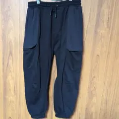 ZARA ブラック ジョガーパンツ ゴムウエスト