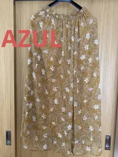 【新品】AZULロングスカート　アズール　南国　花柄　M