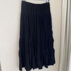 ユニクロ INES DE LA FRESSANGE 黒プリーツロングスカート