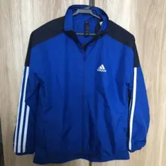 adidas ウィンドーブレーカー上下150サイズ 青