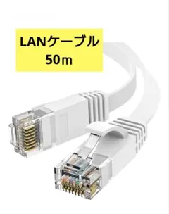 新品未使用！Ankuly LANケーブル CAT6 フラット 50ｍ