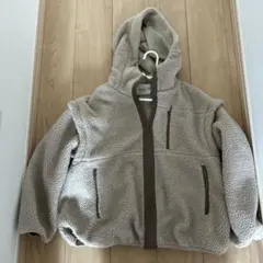 earth music&ecology フリースジャケット M ベージュ