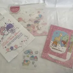 SANRIOサンリオ　キキララ　まとめ売り　レターセットジッパーシールショッパー