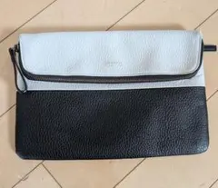 【新品】本革Calvin Klein Platinum クラッチバッグ
