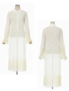 Mame Kurogouchi Sheer Lace Knitted Dressのサムネイル