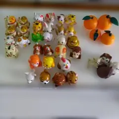 干支 招き猫 動物 ミニフィギュア 大量セット