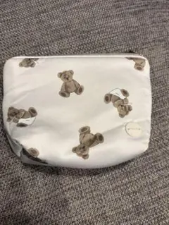 ジェラートピケ ベア柄ティッシュポーチ