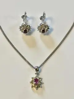 ネックレス.イヤリングセット　シルバー
