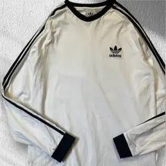 アディダス　adidas スリーストライプ Tシャツ ロンT 2XL リンガー