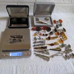 ✨*✨様 ネクタイピン　カフスボタン　大量　整理品　刻印あり2つ