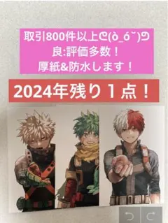 【2024年最後！残り１点！】ヒロアカ42巻のポストカード3種セット17