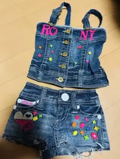 RONI デニム ビジュー セトア