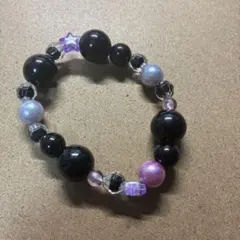 ハンドメイド ブレスレット 星形ビーズ入り