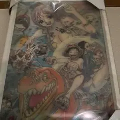 自宅保管新品　ワンピース3Dポスター　額縁入り 自宅保管新品 ワンピース3Dポスター 額縁入り ポスター
