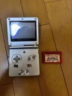 G*)様 ゲームボーイアドバンス SP シルバー 本体　ポケモンファイアレッド