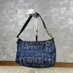 Coach Poppy Oneshoulder Bag Blue y2k