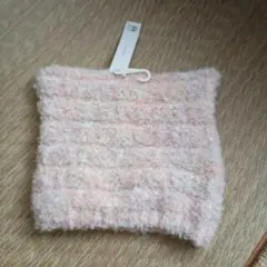 淡いピンクの猫耳フワフワニット帽