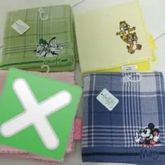ディズニー ハンカチ　チップとデール　グーフィー　ミッキー