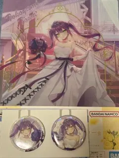 ホロライブくじ　常闇トワ　缶バッジホログラムver. クリアファイルセット