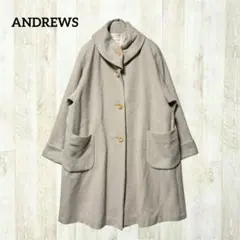 ANDREWS アンゴラ100% ウールコート 9 ベージュ ボリュームカラーのサムネイル