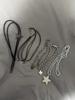 星ペンダント ネックレス 5点セット y2k 00s グランジ 平成