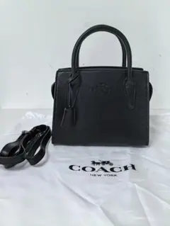 COACH 極美品 ミニ 2way トートバッグ ブラックレザー 人気定番