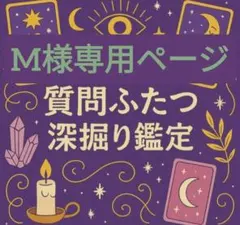 M様専用ページ ご延長 ご質問ふたつ 霊視 深掘り鑑定 チャット占い