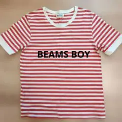 BEAMS BOY 赤と白のストライプ Tシャツのサムネイル