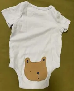 ベビーギャップ　くま　ロンパース　水色　12-18m