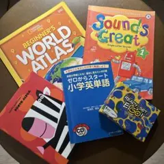 英語セット　4点(CD付き2点)書込み跡あり1点以外は美品！➕アルバム付きのサムネイル