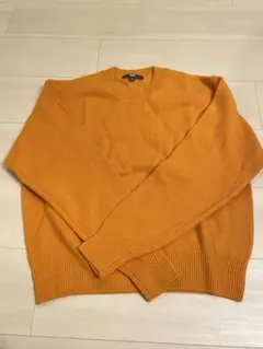 UNIQLO オレンジ 長袖ニットセーター M
