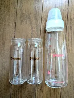 ピジョン ガラス哺乳瓶 3本セット