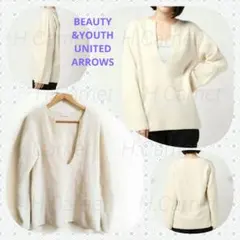 【BEAUTY&YOUTH UNITED ARROWS】畦編ニット・ミドルゲージ