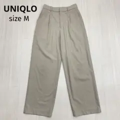 ◆ UNIQLO ユニクロ タック ワイドパンツ スラックス M