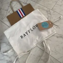 新品未使用品　BAYFLOW 巾着トートバッグ　ハッピーバースデータグ付きのサムネイル