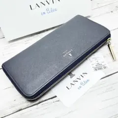 ランバンオンブルー 長財布 ダークネイビー L字ファスナーのサムネイル