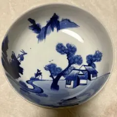 古伊万里 染付 山水図 小皿 豆皿 陶磁器 明治後期 - メルカリ