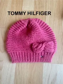 girls TOMMY HILFIGER ピンクニット帽 L/XLのサムネイル