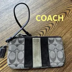 COACH ポーチ　フラグメントケース　美品　シグネチャー